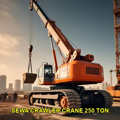 sewa crawler crane 250 ton